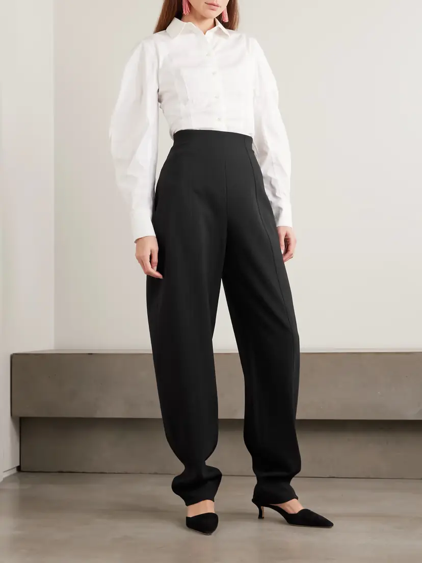 Carolina Herrera Isla Wool-blend Barrel-leg Pants | Thumbnail 2