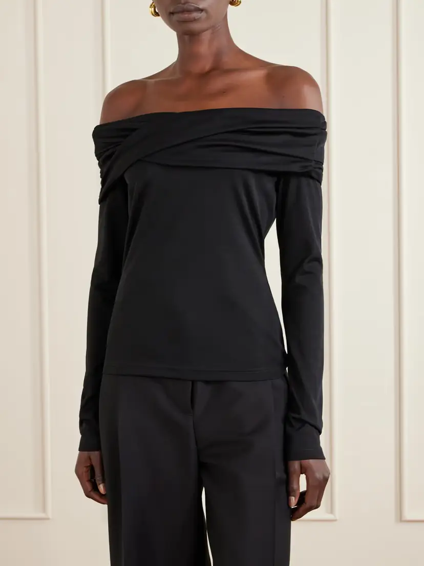 Max Mara Off-the-shoulder Wool Top | Thumbnail 3