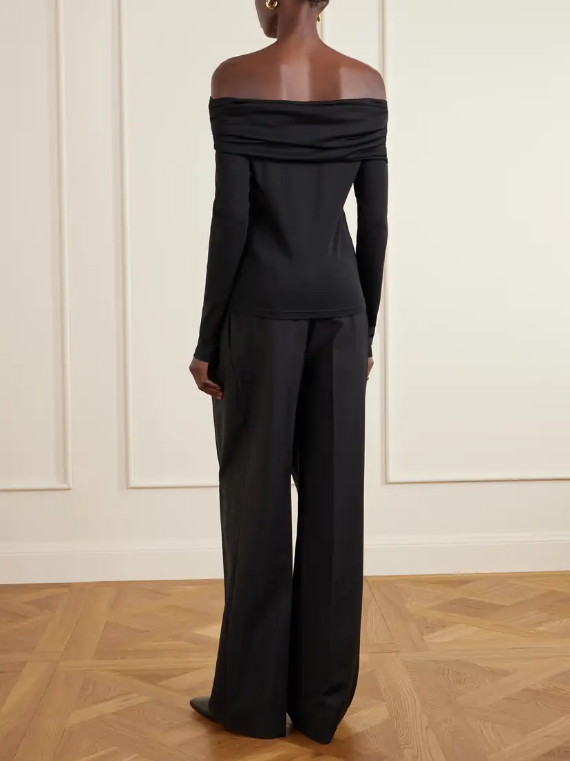 Max Mara Off-the-shoulder Wool Top | Thumbnail 4