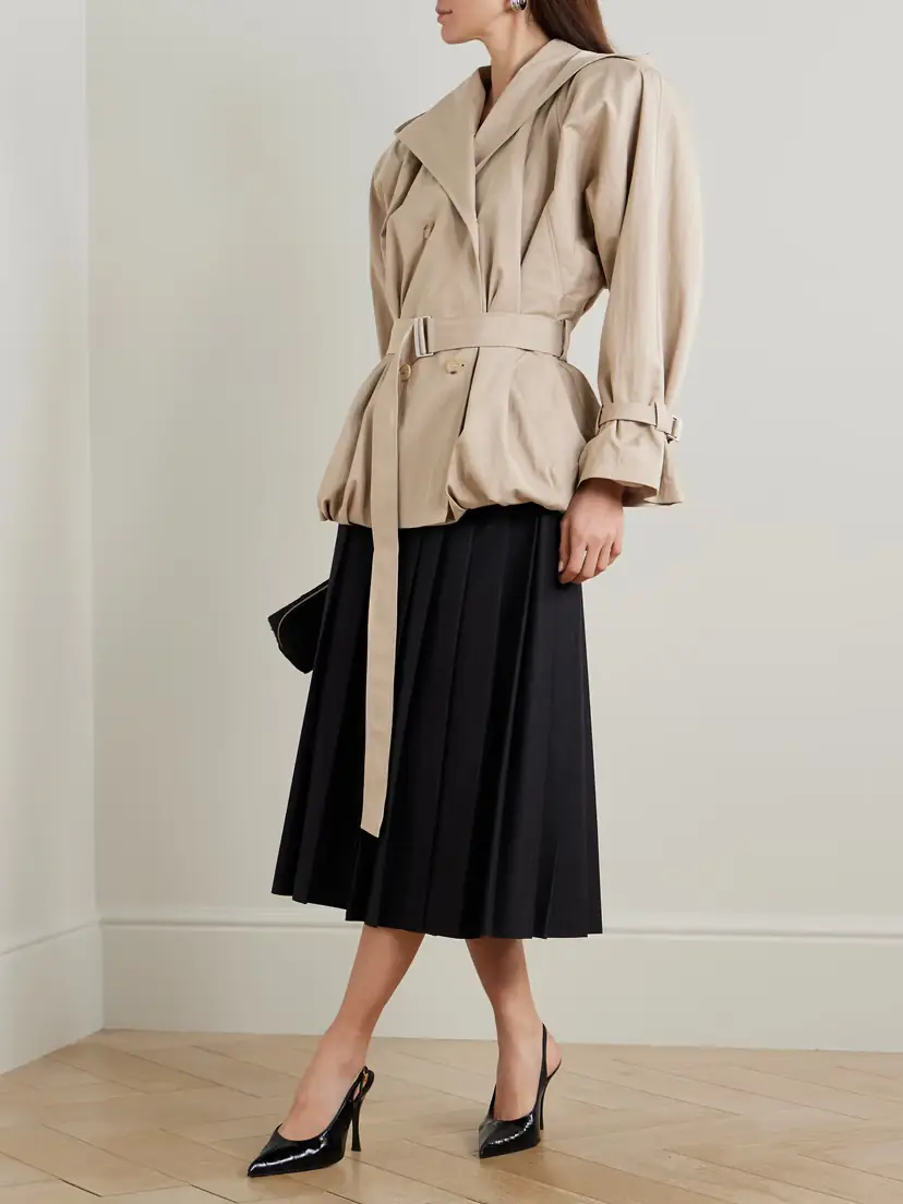 Magda Butrym Hooded Belted Cotton-blend Jacket | Thumbnail 2