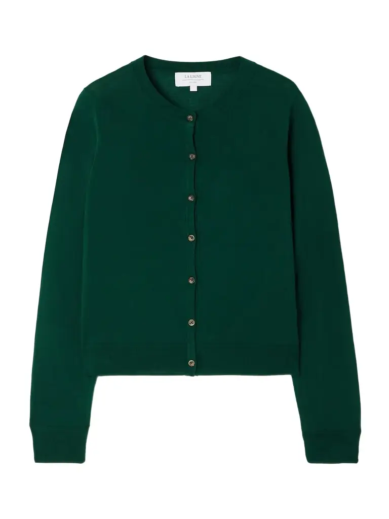 La Ligne Ben Silk, Wool And Cashmere-blend Cardigan | Image 1 La Ligne Ben Silk, Wool And Cashmere-blend Cardigan | Image 1
