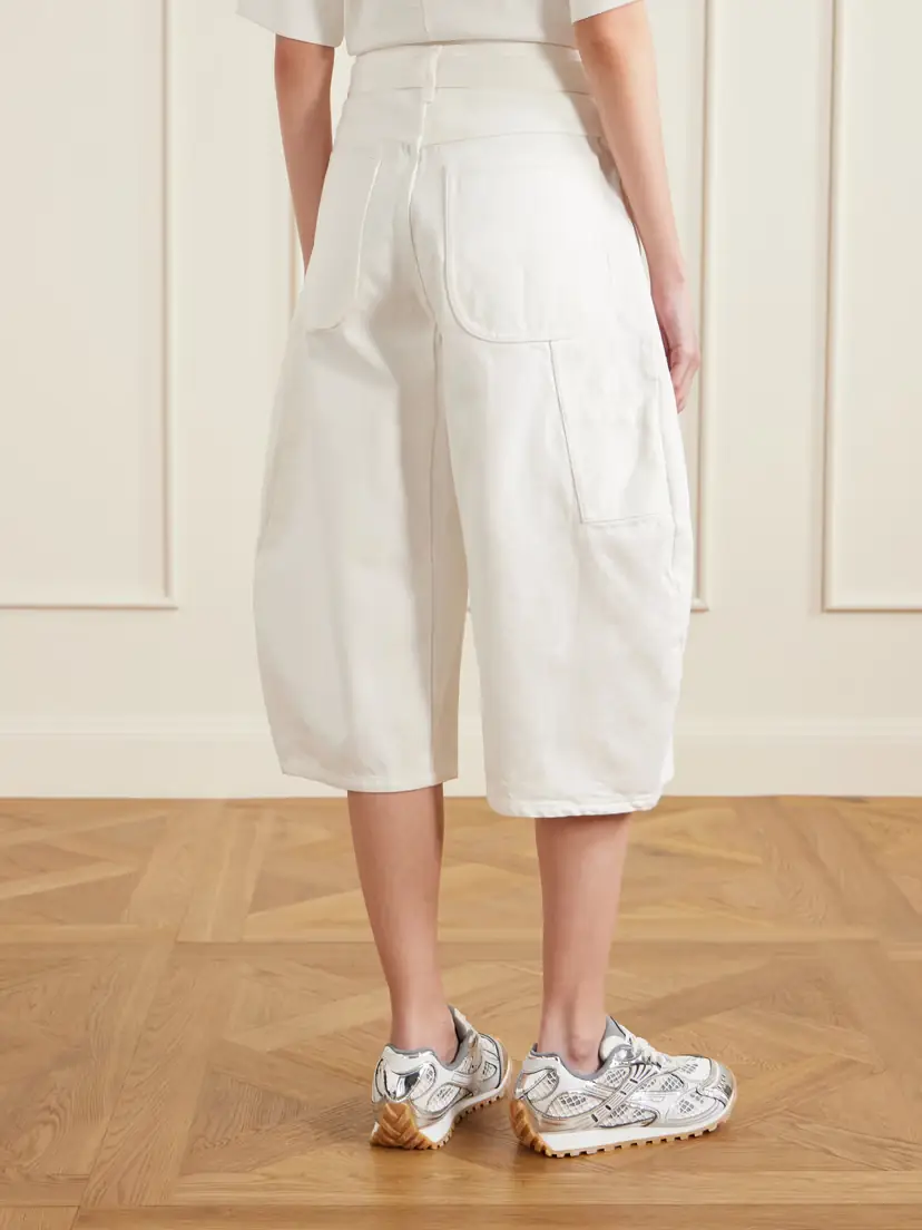 Sacai Belted Cropped High-rise Barrel-leg Jeans | Thumbnail 4 Sacai Belted Cropped High-rise Barrel-leg Jeans | Thumbnail 4
