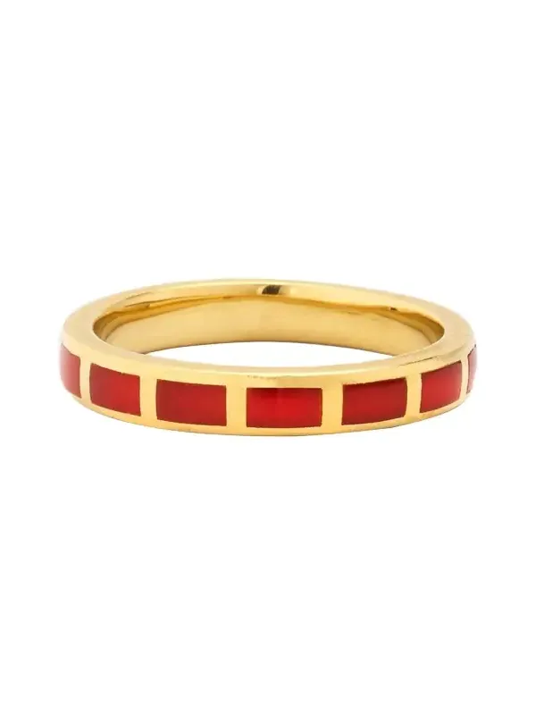 Dash Rectangle Gemstone Ring