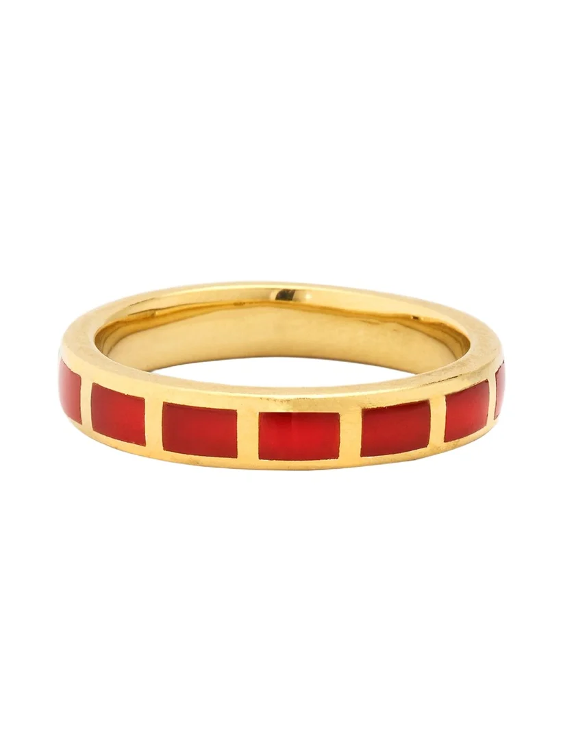 Jan Leslie Dash Rectangle Gemstone Ring