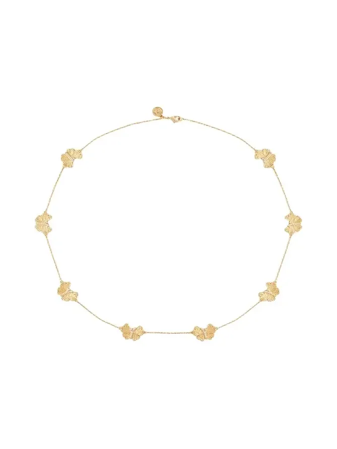 Butterfly Gold Station Necklace Butterfly Gold Station Necklace