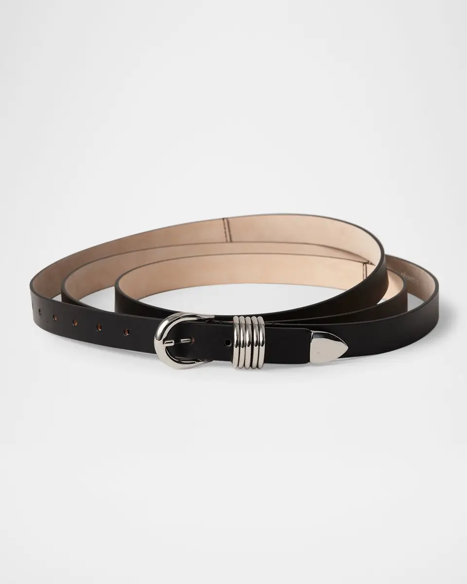 Déhanche Hollyhock Triple Wrap Calf Leather Medium Belt | Thumbnail 2