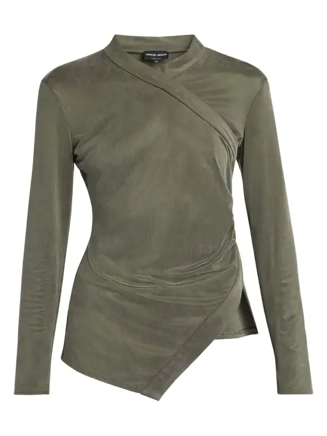 Asymmetric Jersey Long-Sleeve Top Asymmetric Jersey Long-Sleeve Top