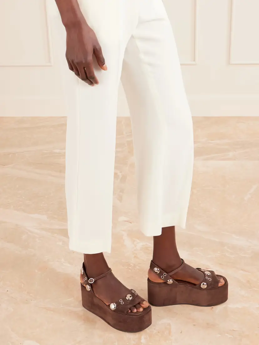 Valentino Garavani Nellcôte 65 Embellished Suede Platform Sandals | Thumbnail 2