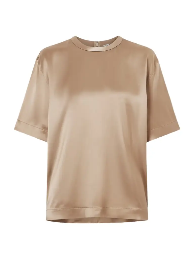 TOTEME Satin T-shirt | Image 1 TOTEME Satin T-shirt | Image 1