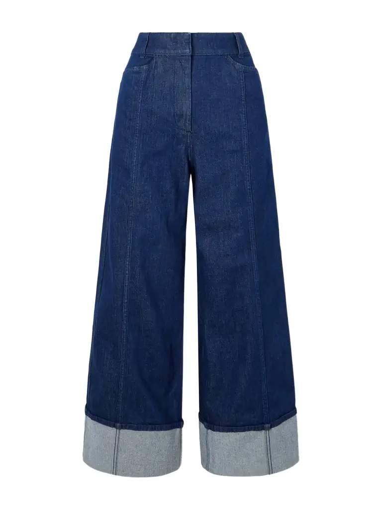 Another Tomorrow Organic High-rise Wide-leg Jeans | Image 1 Another Tomorrow Organic High-rise Wide-leg Jeans | Image 1
