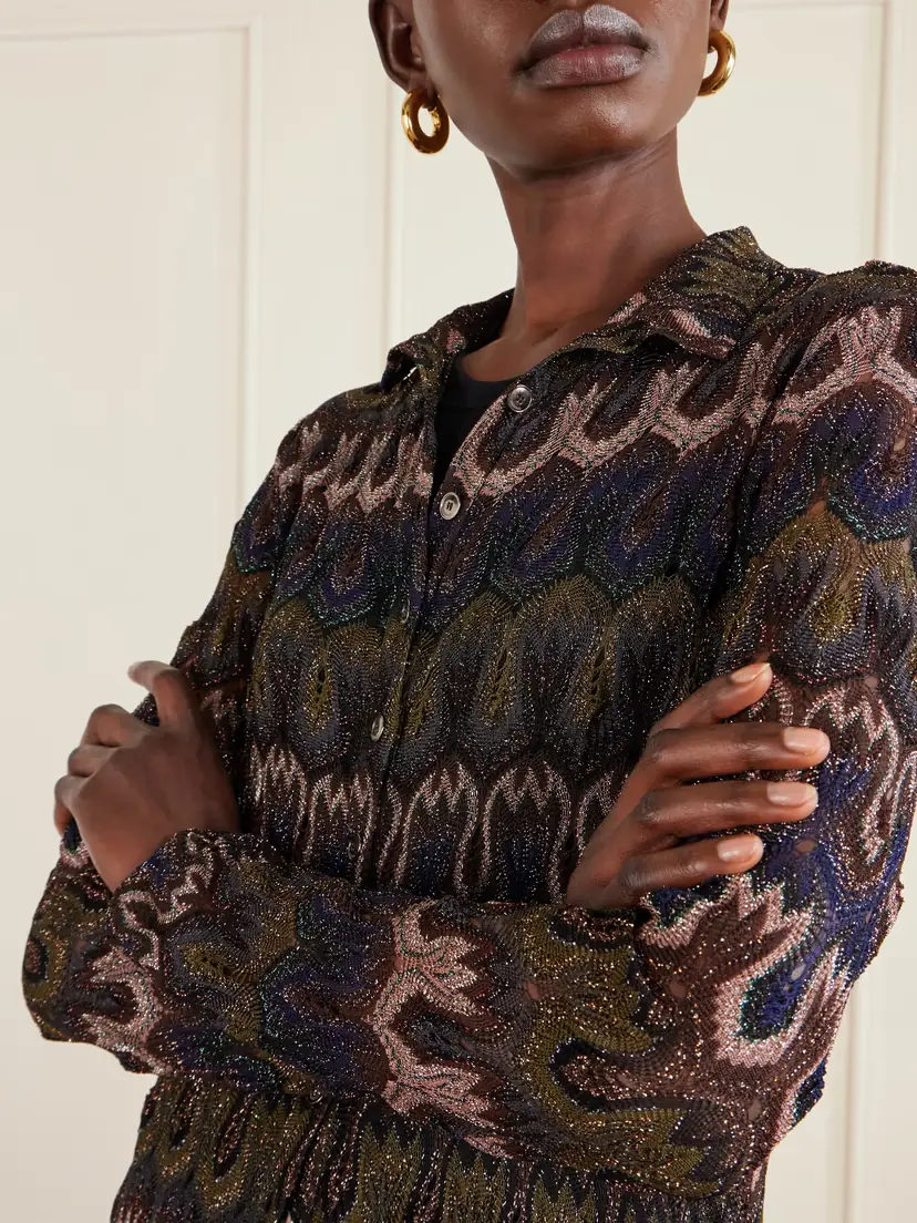 Missoni Metallic Crochet-knit Cardigan | Thumbnail 4