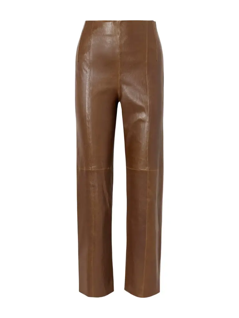 Logan Paneled Leather Slim-leg Pants Logan Paneled Leather Slim-leg Pants