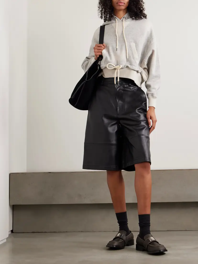 R13 Tie-detailed Cotton-jersey Hoodie | Thumbnail 2