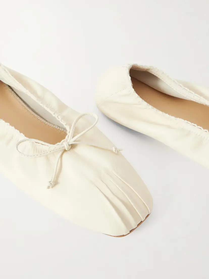 Magda Butrym Bow-detailed Leather Ballet Flats | Thumbnail 5 Magda Butrym Bow-detailed Leather Ballet Flats | Thumbnail 5