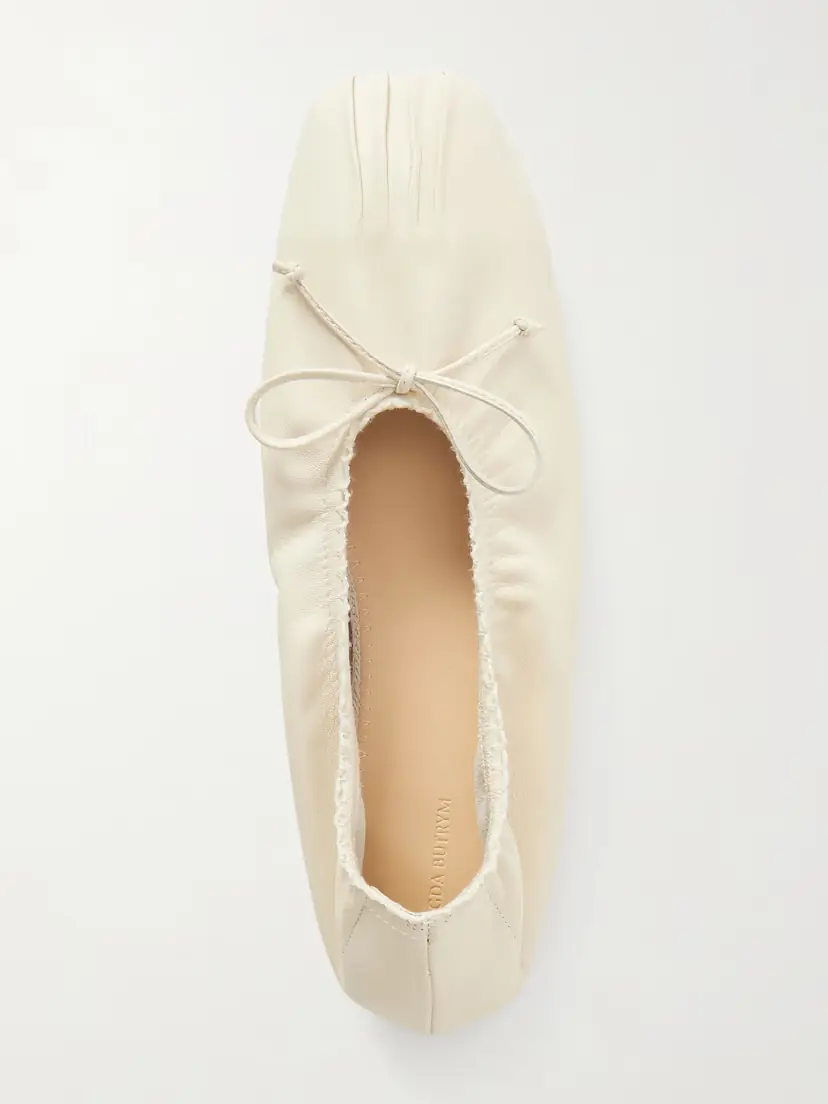 Magda Butrym Bow-detailed Leather Ballet Flats | Thumbnail 6 Magda Butrym Bow-detailed Leather Ballet Flats | Thumbnail 6