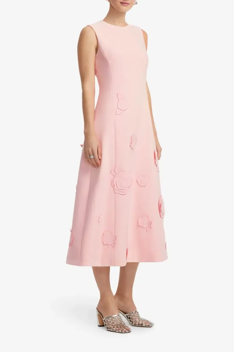 LEO LIN Cleo Dress- Blush Pink | Thumbnail 3