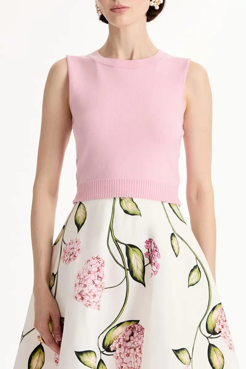 Oscar de la Renta Sleeveless Knit Tank | Thumbnail 3 Oscar de la Renta Sleeveless Knit Tank | Thumbnail 3