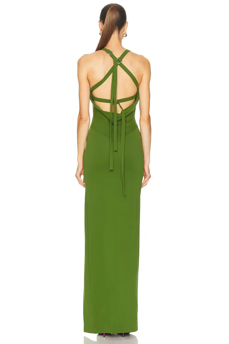 The Attico Long Belted Dress | Thumbnail 6 The Attico Long Belted Dress | Thumbnail 6