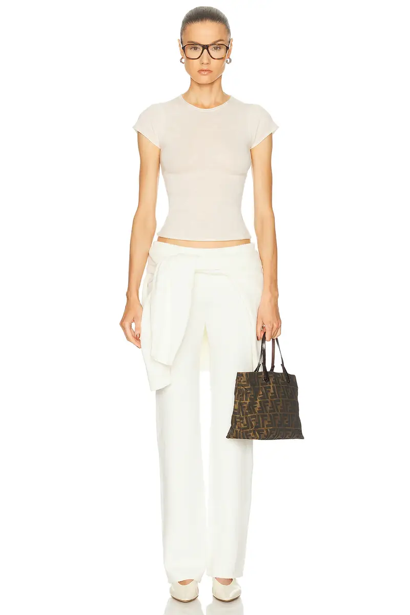 Skims Sheer Cashmere T-Shirt | Thumbnail 4 Skims Sheer Cashmere T-Shirt | Thumbnail 4