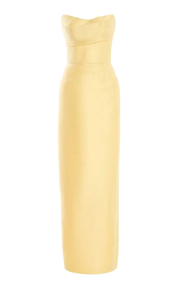 MONIQUE LHUILLIER Strapless Column Gown | Image 1 MONIQUE LHUILLIER Strapless Column Gown | Image 1