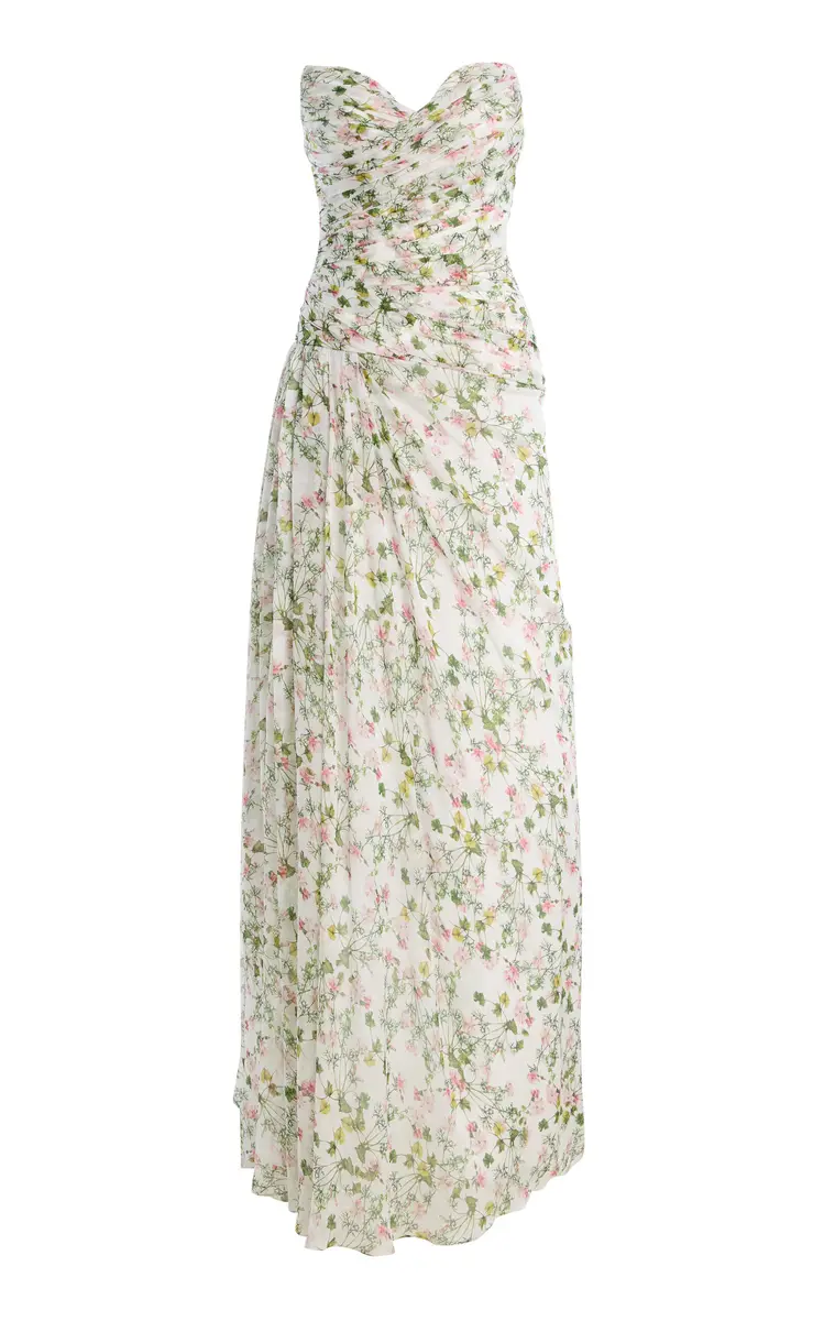 Monique Lhuillier Draped Bodice Gown | Image 1 Monique Lhuillier Draped Bodice Gown | Image 1