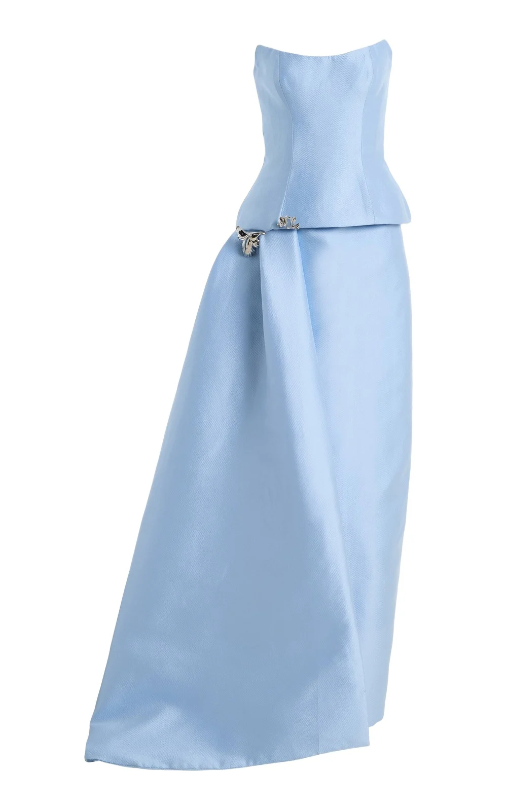 Strapless Peplum Gown Strapless Peplum Gown