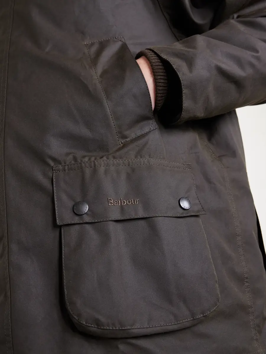 Barbour Bedale Corduroy-Trimmed Waxed-Cotton Jacket - Men | Thumbnail 5