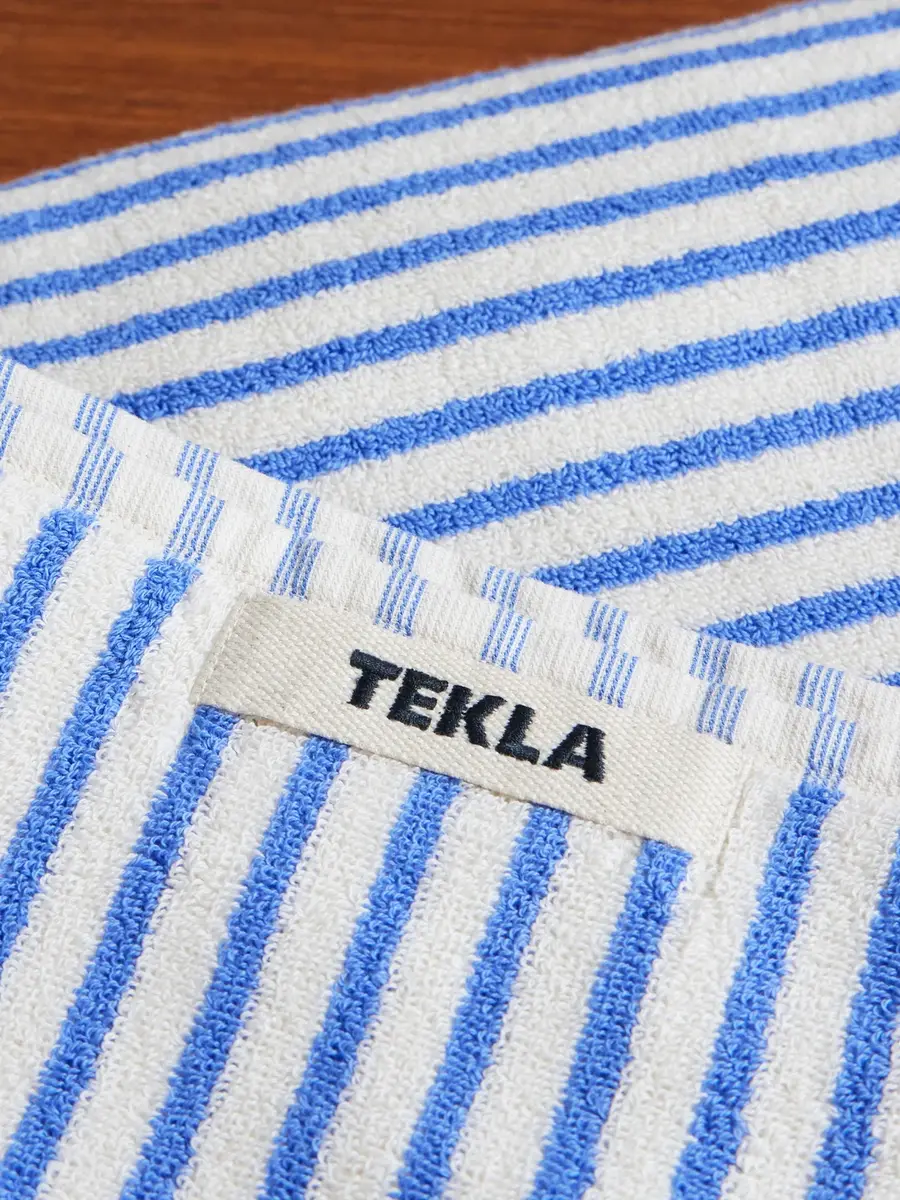 Tekla Set of Three Logo-Appliquéd Striped Organic Cotton-Terry Towels - Men | Thumbnail 3 Tekla Set of Three Logo-Appliquéd Striped Organic Cotton-Terry Towels - Men | Thumbnail 3