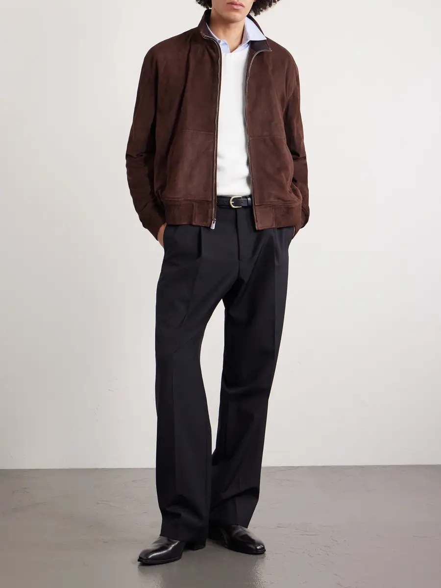 Ralph Lauren Purple Label Suede Bomber Jacket - Men | Thumbnail 2 Ralph Lauren Purple Label Suede Bomber Jacket - Men | Thumbnail 2