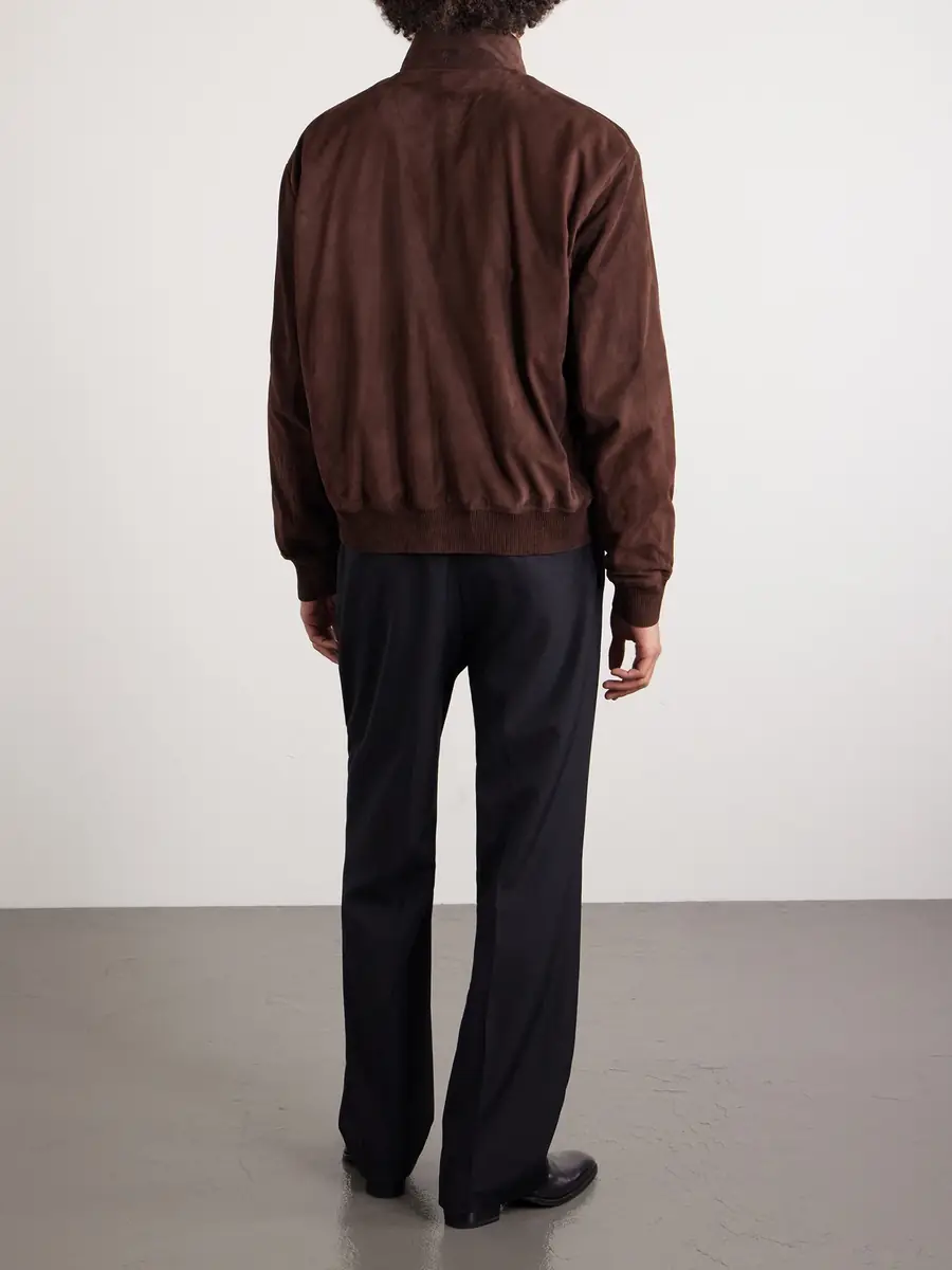 Ralph Lauren Purple Label Suede Bomber Jacket - Men | Thumbnail 4 Ralph Lauren Purple Label Suede Bomber Jacket - Men | Thumbnail 4