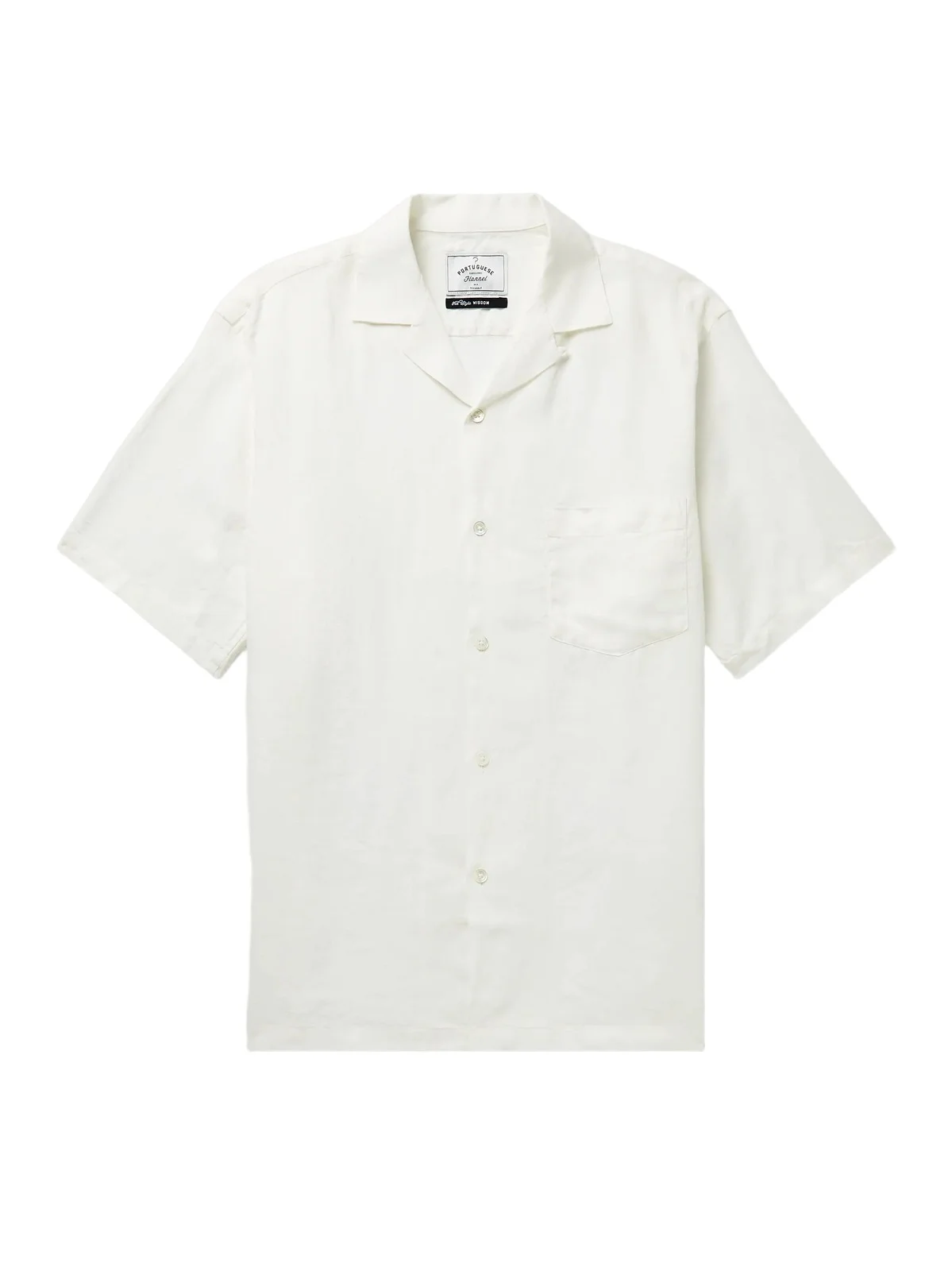 Camp-Collar Linen Shirt - Men