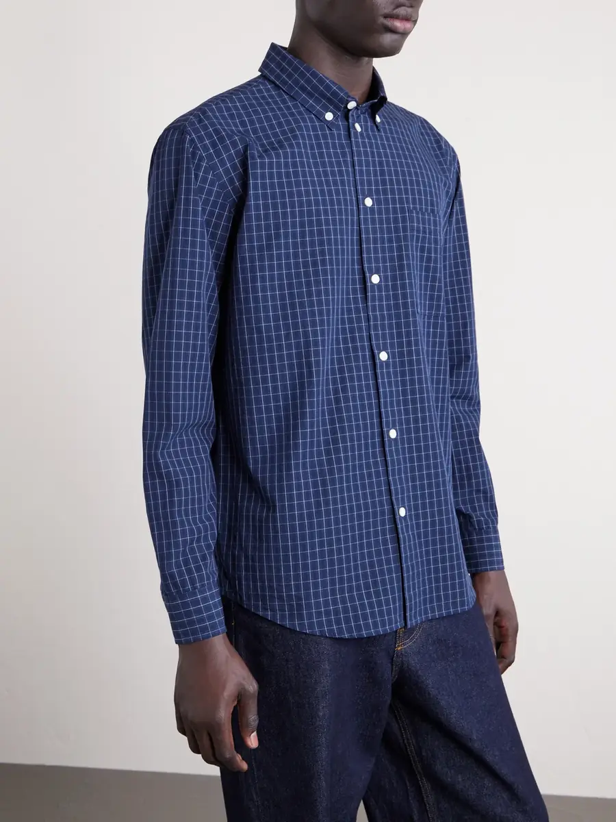 Burberry Checked Cotton Shirt - Men | Thumbnail 3 Burberry Checked Cotton Shirt - Men | Thumbnail 3