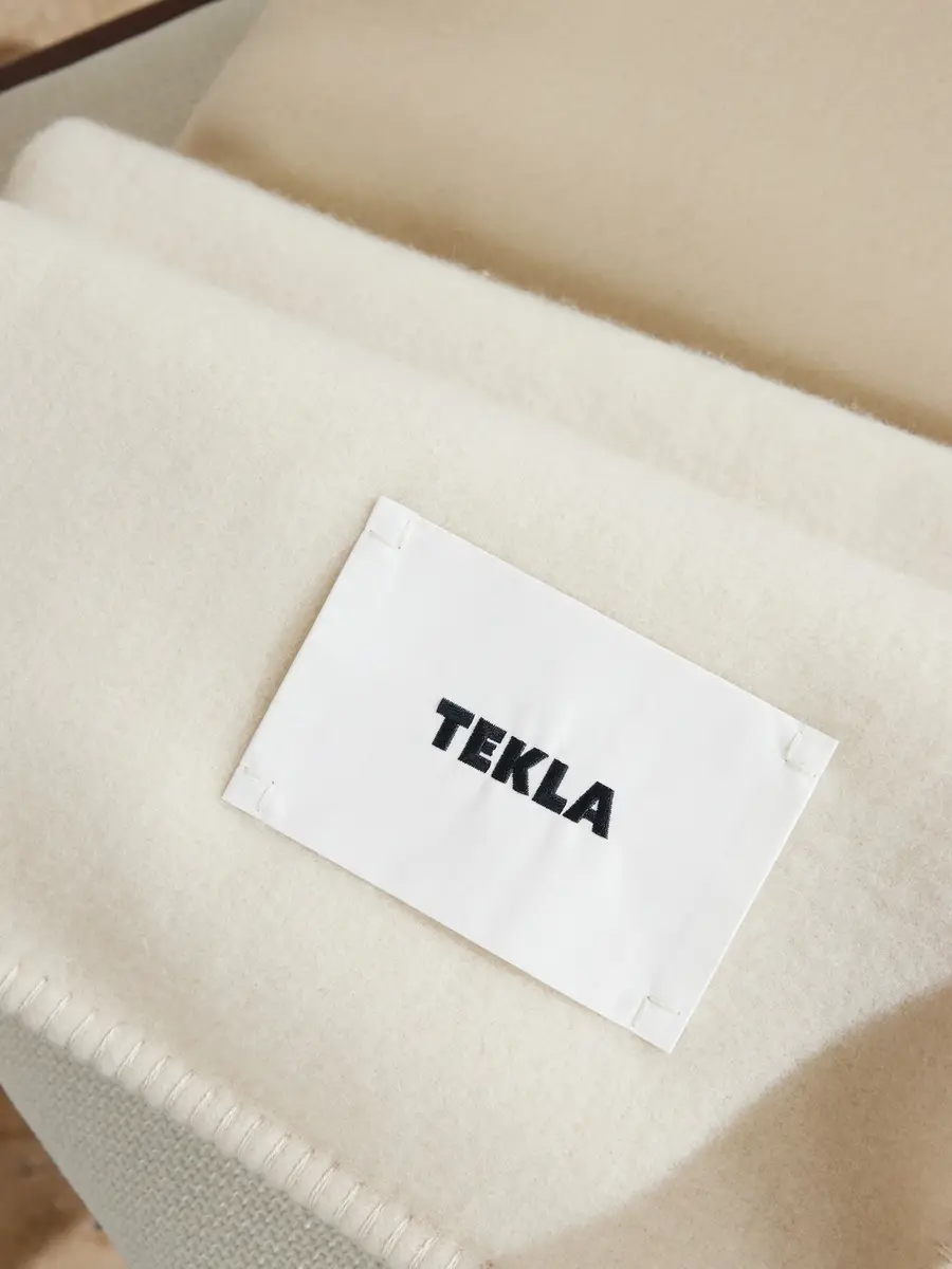 Tekla Logo-Appliquéd Wool Blanket - Men | Thumbnail 3 Tekla Logo-Appliquéd Wool Blanket - Men | Thumbnail 3