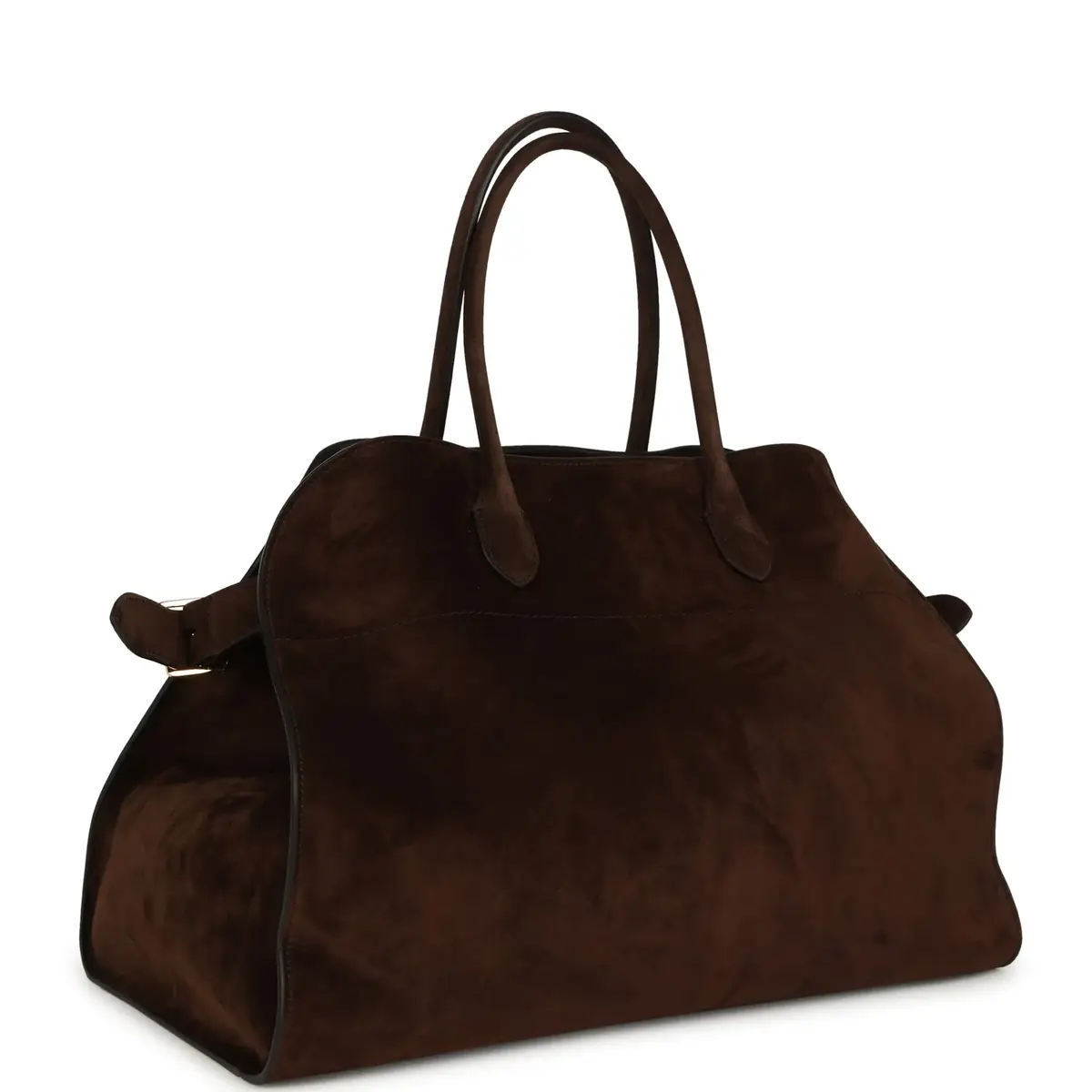 The Row The Row Soft Margaux 17 Bag Mocha Suede Gold Hardware | Thumbnail 2 The Row The Row Soft Margaux 17 Bag Mocha Suede Gold Hardware | Thumbnail 2