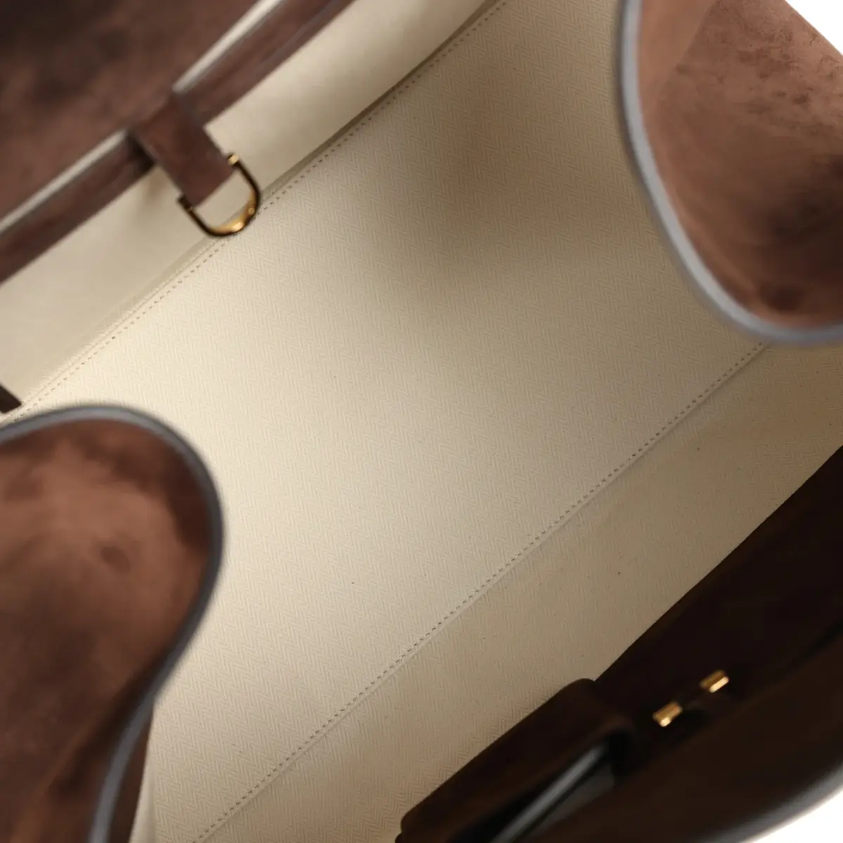 The Row The Row Soft Margaux 17 Bag Mocha Suede Gold Hardware | Thumbnail 9 The Row The Row Soft Margaux 17 Bag Mocha Suede Gold Hardware | Thumbnail 9