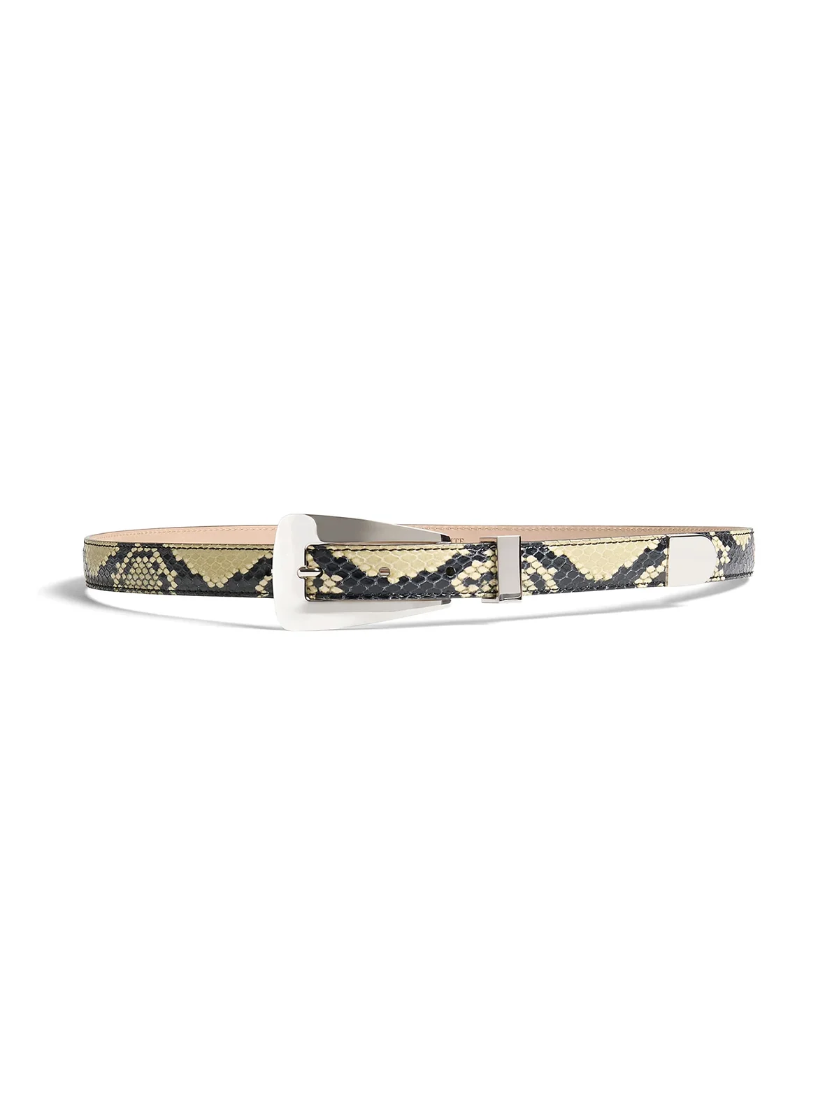 Small Python-Embossed Lucca Belt Small Python-Embossed Lucca Belt