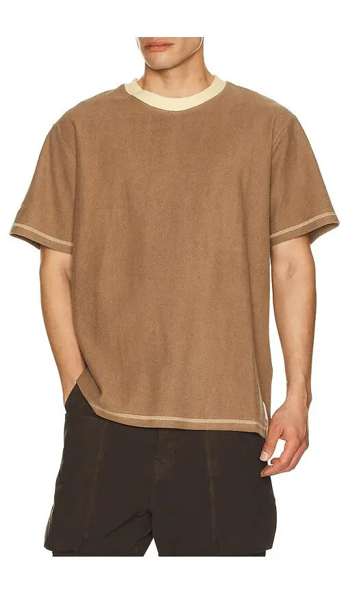 Rhythm Contrast Vintage Terry T-Shirt | Image 1 Rhythm Contrast Vintage Terry T-Shirt | Image 1