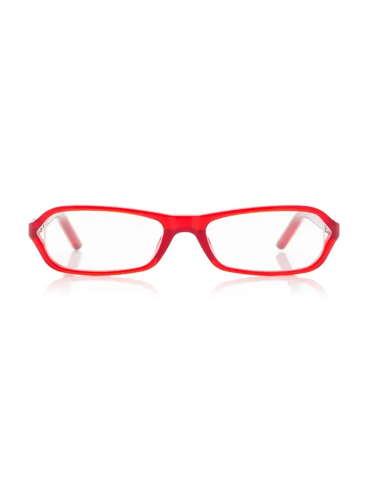 Slim Square-Frame Acetate Glasses