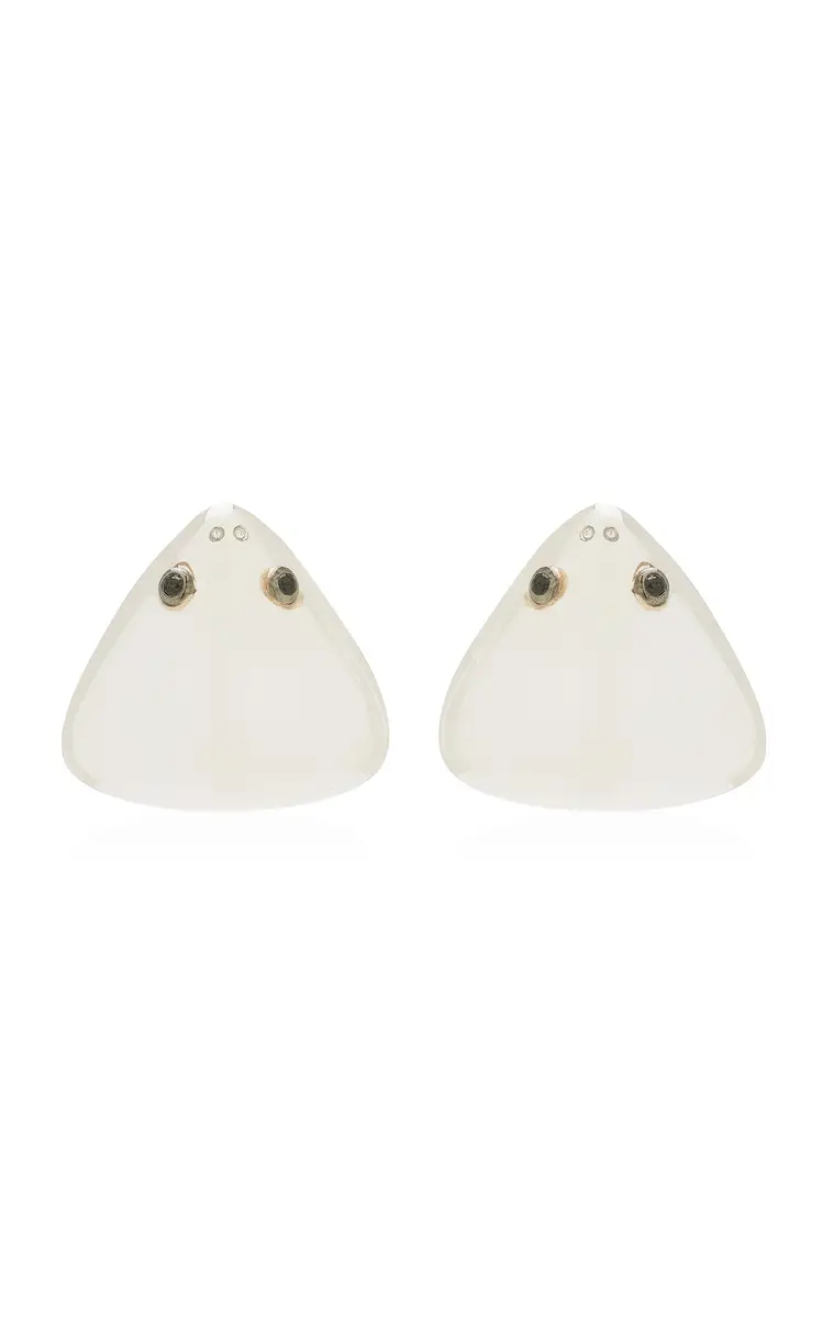 Yvonne Léon Pair Of Toothed Shark Hoop Earrings | Image 1 Yvonne Léon Pair Of Toothed Shark Hoop Earrings | Image 1