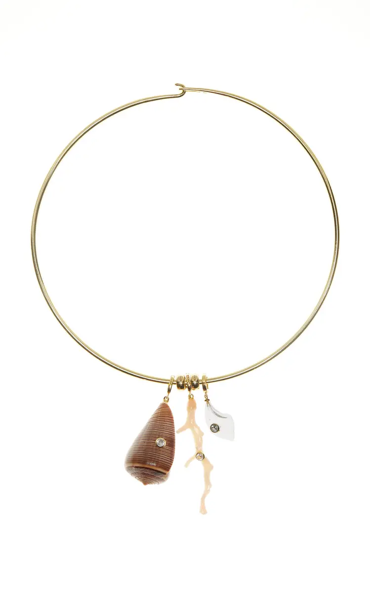 éliou Briny Gold-Plated Muti-Stone Necklace | Thumbnail 5