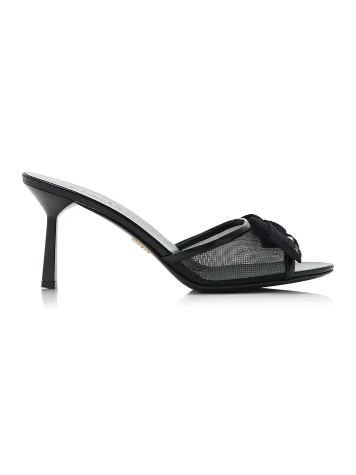 Bow-Detailed Mesh Mules Bow-Detailed Mesh Mules
