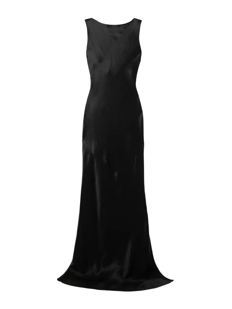 Abadia Draped Hammered-satin Gown | Image 1 Abadia Draped Hammered-satin Gown | Image 1