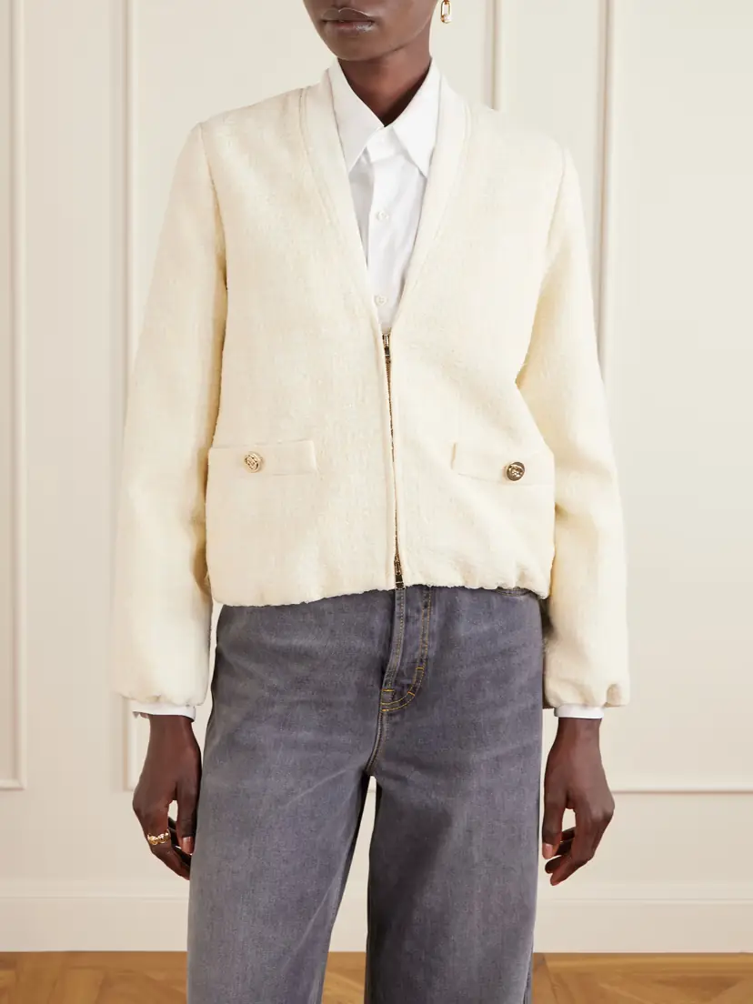Gucci Cotton-blend Bouclé Jacket | Thumbnail 3