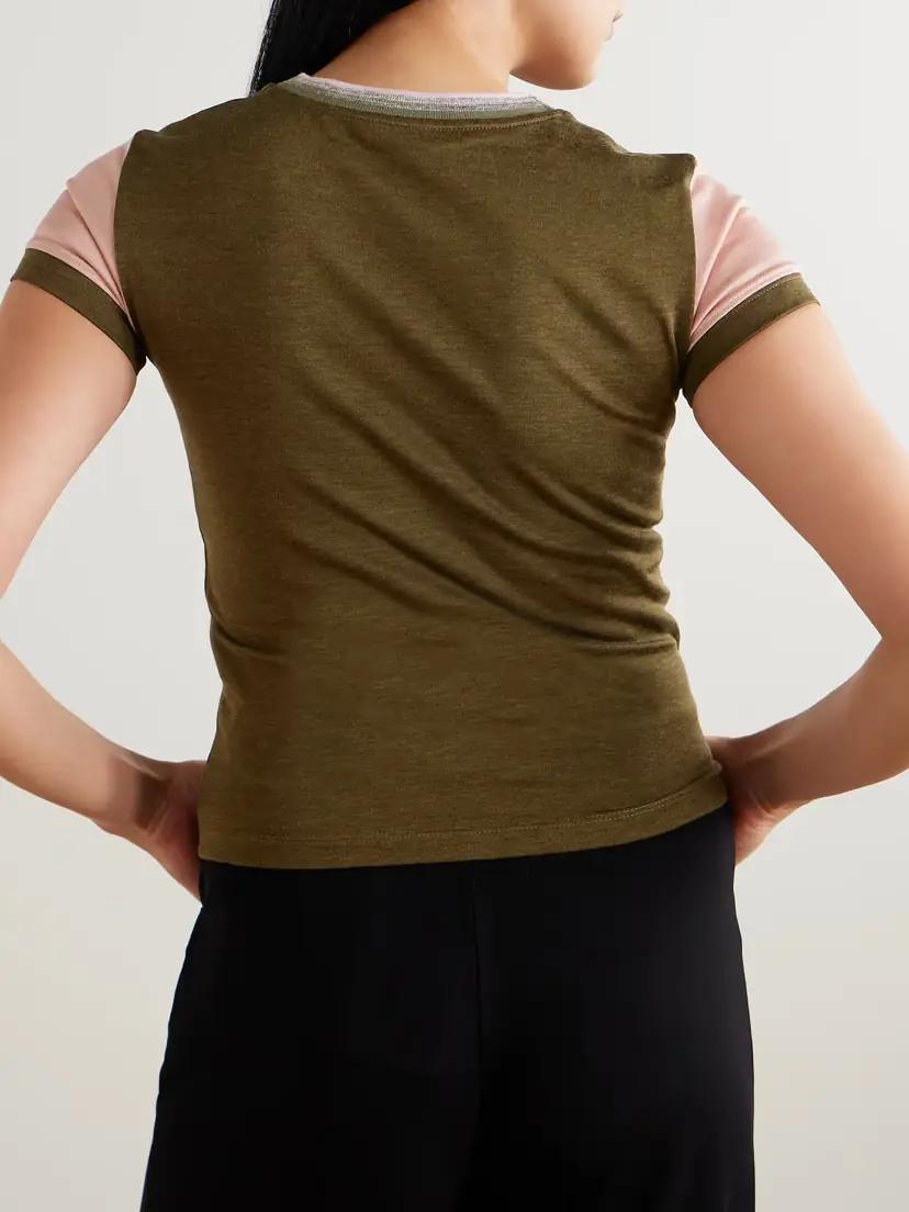 Loewe Anagram Embroidered Cotton-blend Jersey T-shirt | Thumbnail 3
