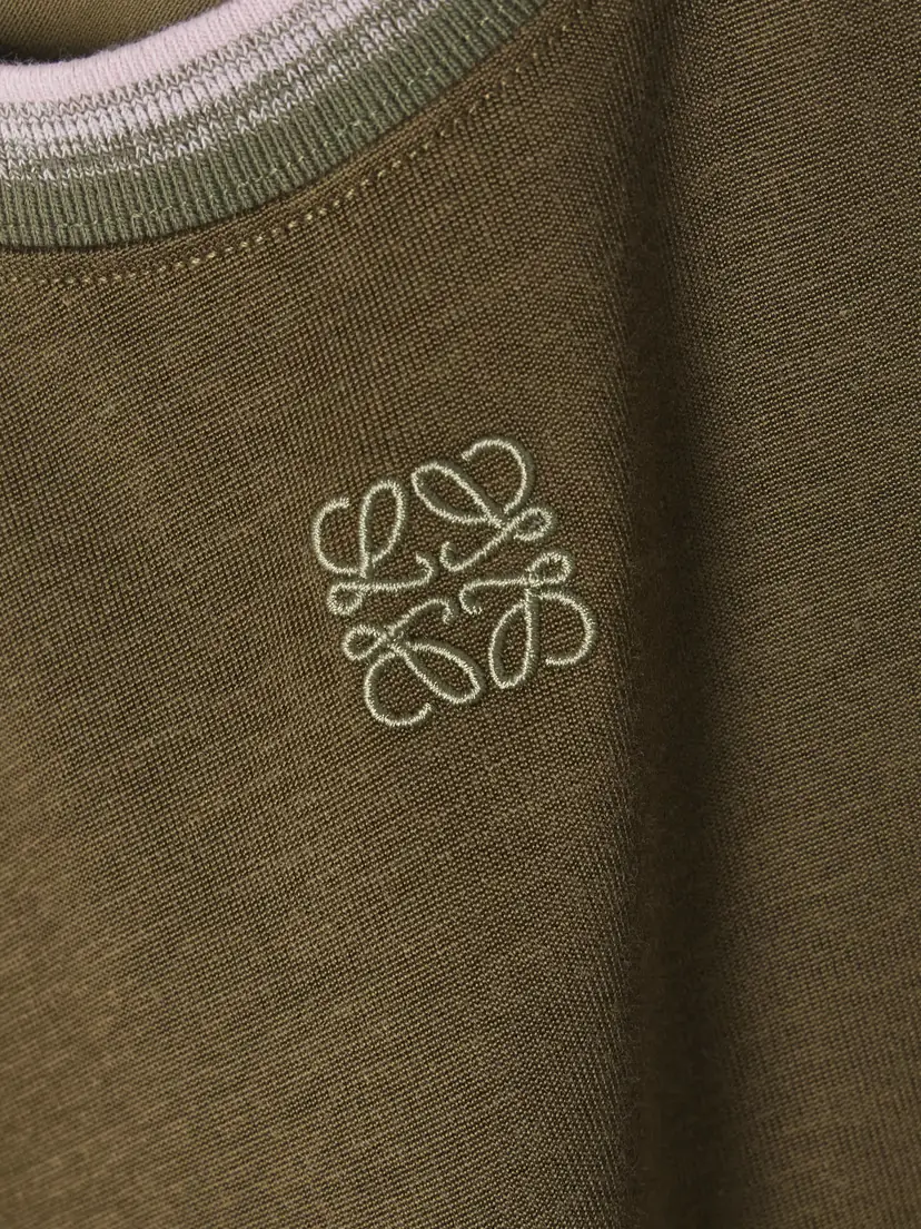 Loewe Anagram Embroidered Cotton-blend Jersey T-shirt | Thumbnail 4