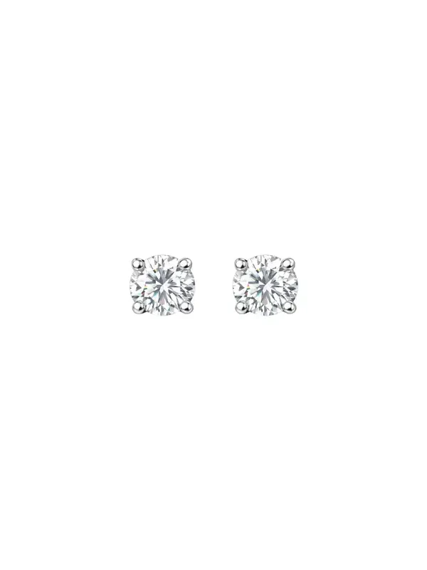 1.43ct Diamond 18K Gold Illusion Stud Earrings