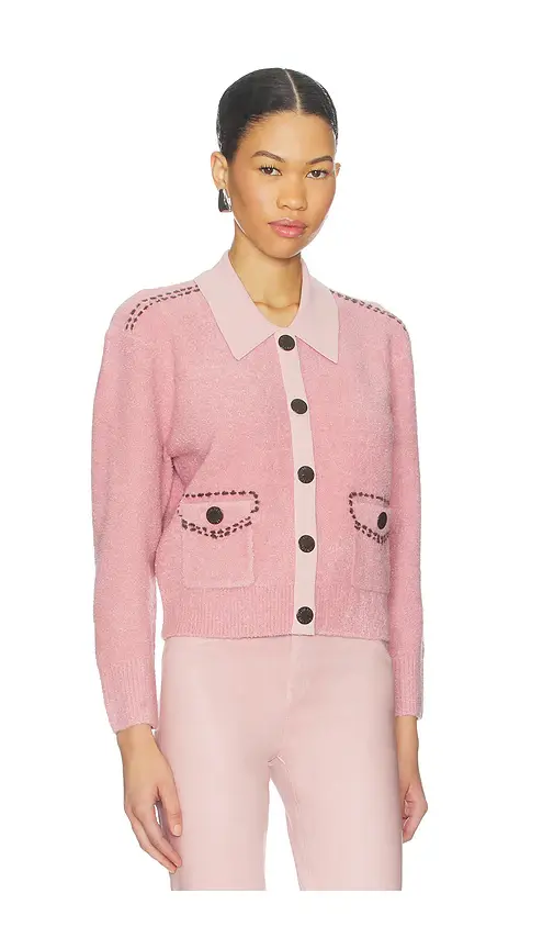L'Agence Poetry Stitch Crop Cardigan | Thumbnail 2 L'Agence Poetry Stitch Crop Cardigan | Thumbnail 2