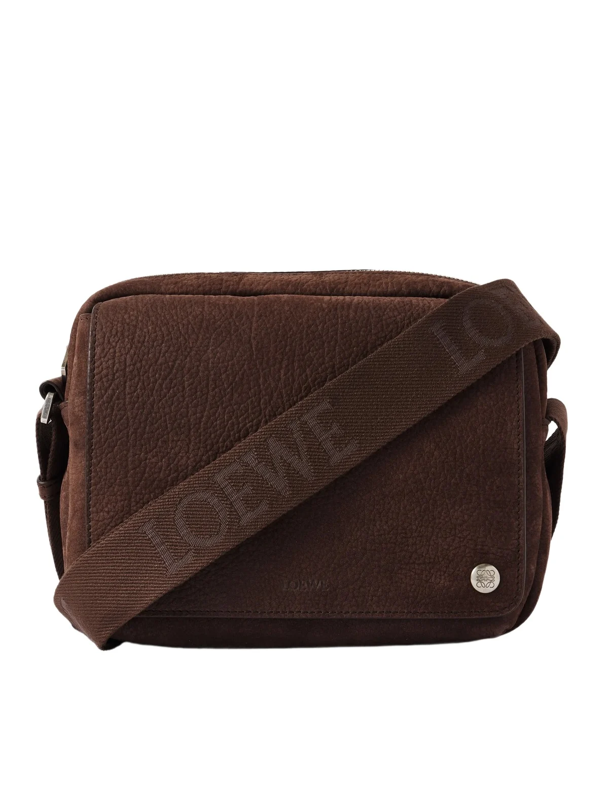 Loewe Pebble Embellished Full-Grain Nubuck Messenger Bag - Men
