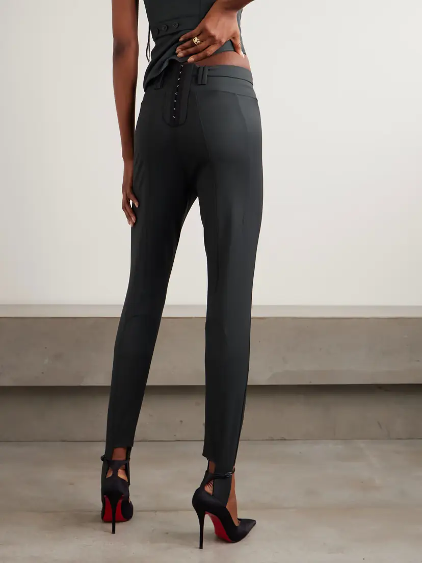 Jean Paul Gaultier Wool-blend Twill Leggings | Thumbnail 3