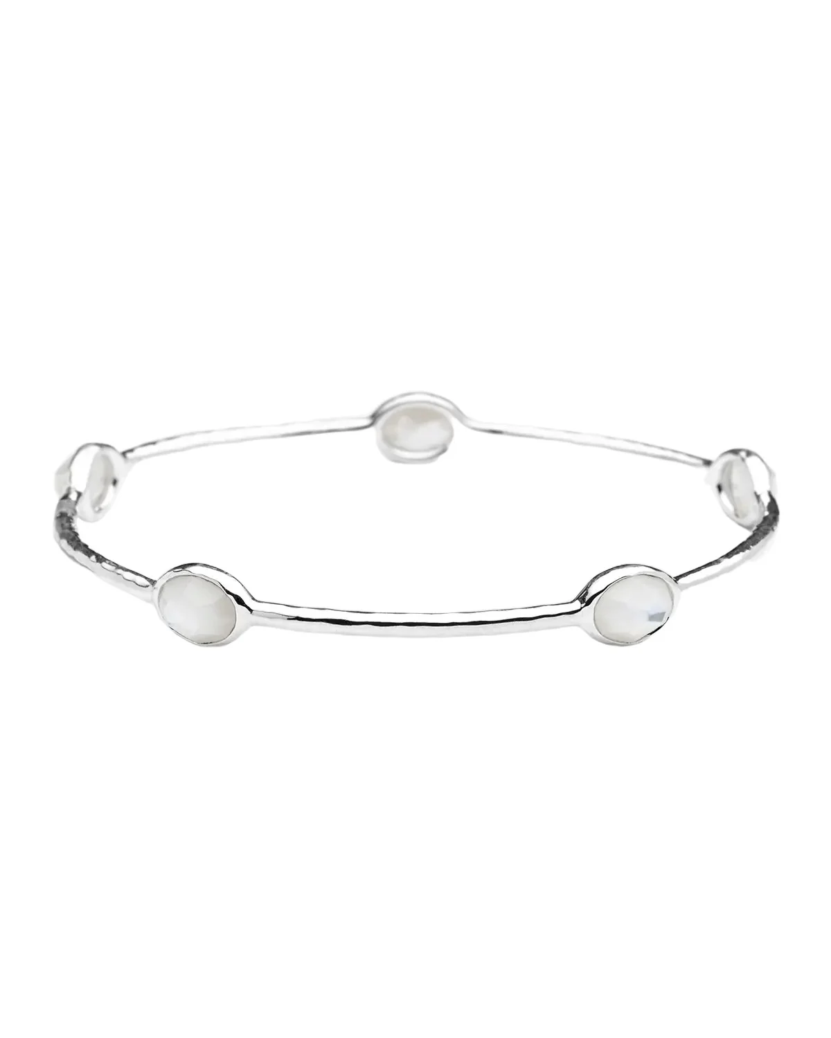 5-Stone Bangle Bracelet in Sterling Silver 5-Stone Bangle Bracelet in Sterling Silver